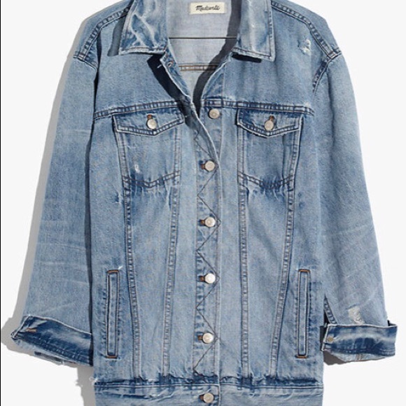 madewell distressed denim jacket